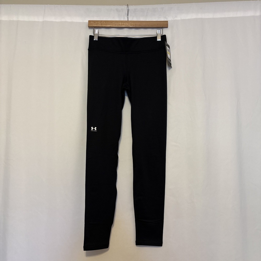 Under Armour Cold Gear Authentics Leggings Compression Full Length Black Size M